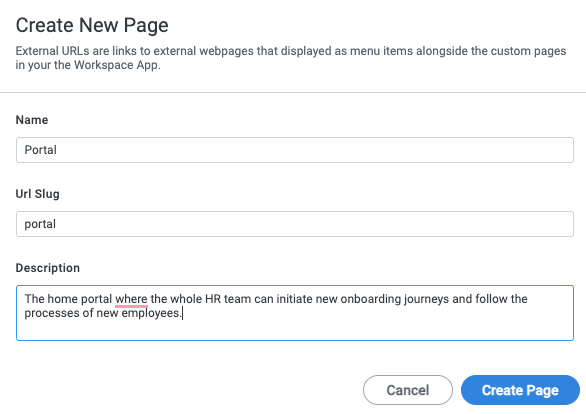 Add and Configure an App Page